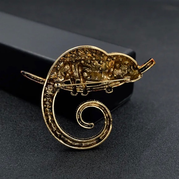 Chameleon Brooch / Pendant - Picture 2 of 3